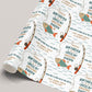 Personalised Fishing Birthday Gift Wrapping Paper