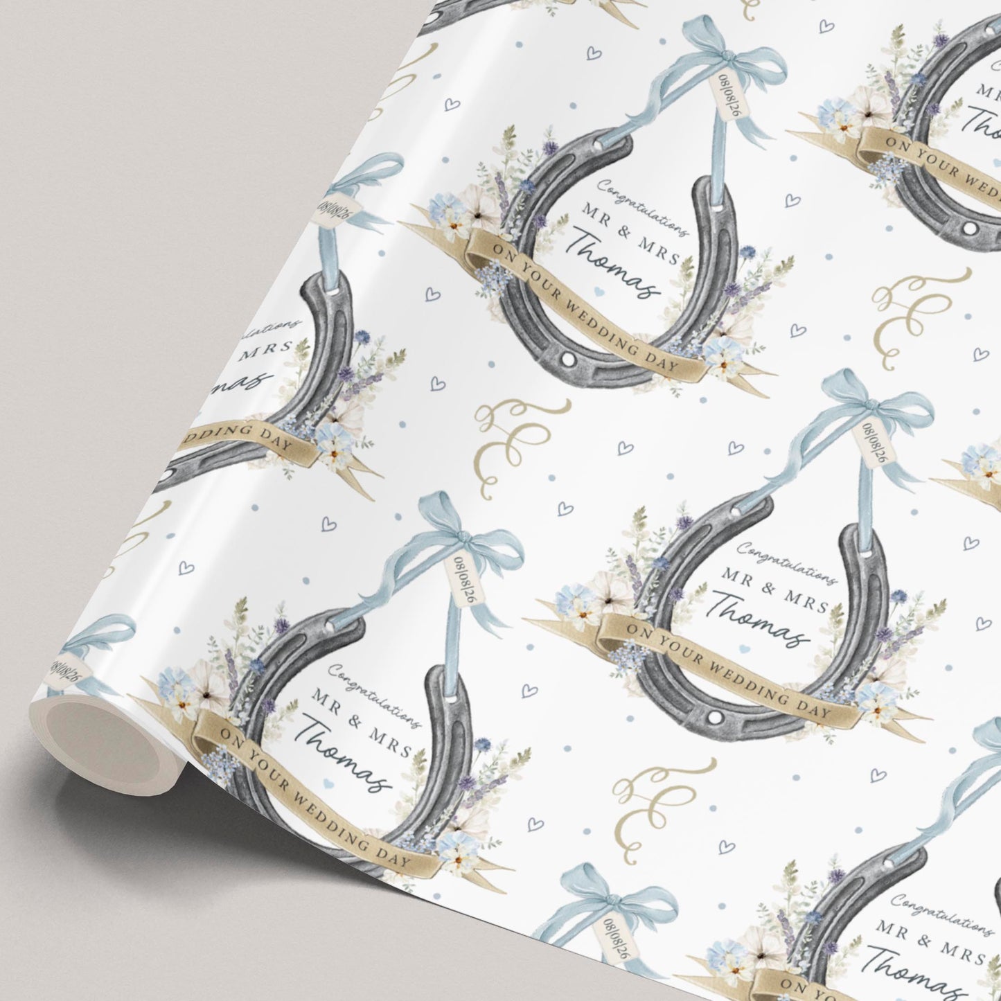Personalised Wedding Wrapping Paper