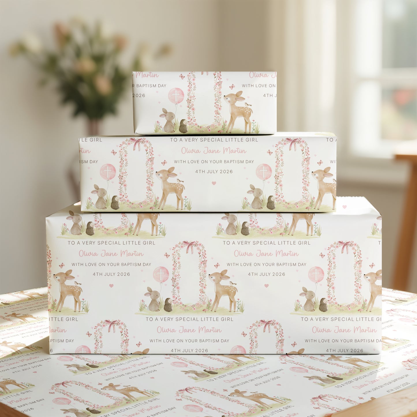 Personalised Daughter Christening or Baptism Card