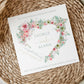 Personalised Floral Heart Engagement Card