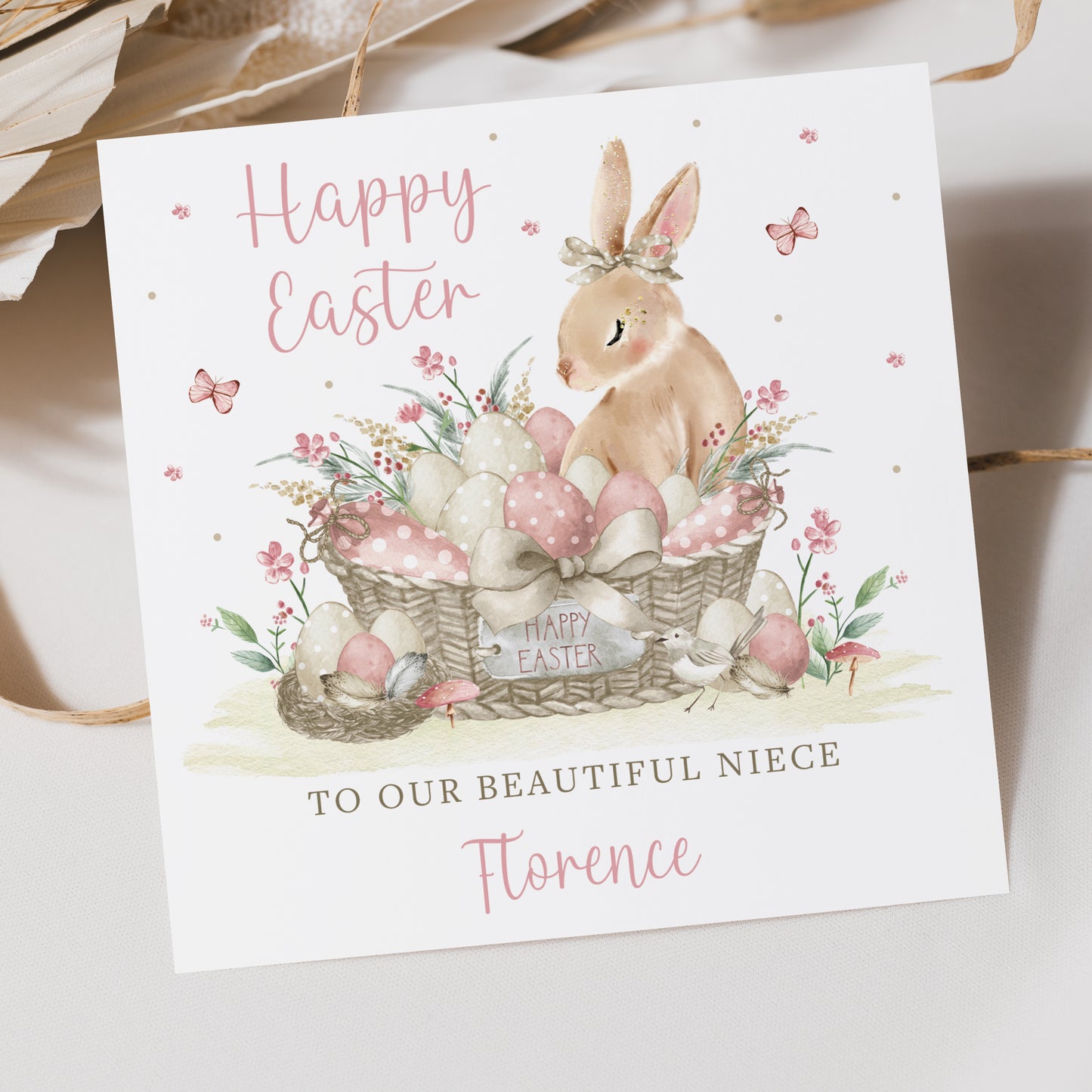 Personalised Girl's Easter Card