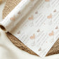 Personalised Hearts Enagagement Gift Wrapping Paper