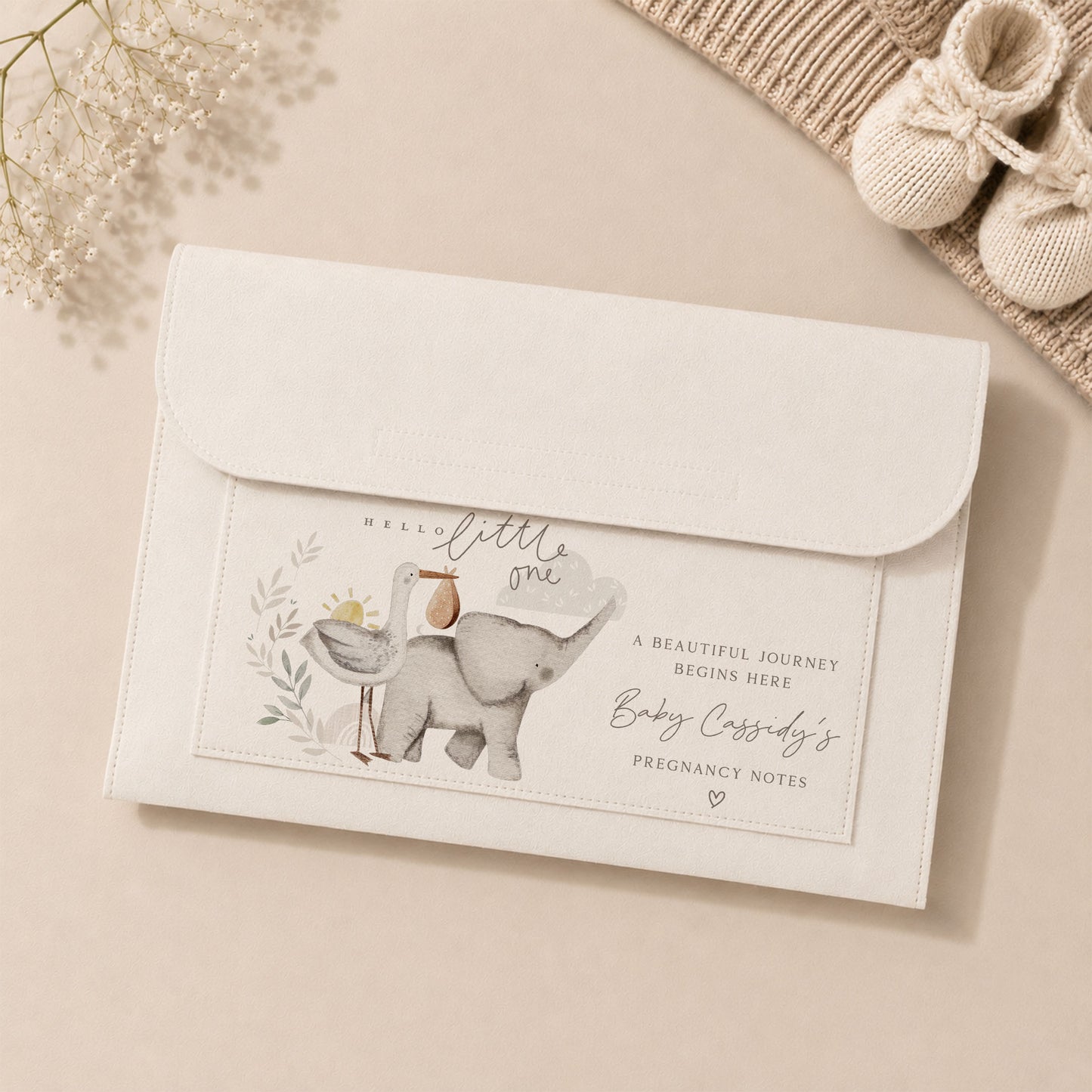 Personalised Pregnancy Notes Folder