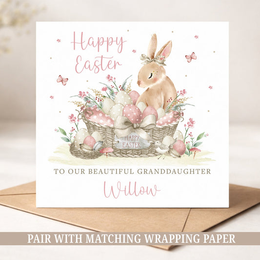 Personalised Girl's Easter Card