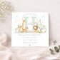 Personalised Green Safari Christening Naming Day Wrapping Paper