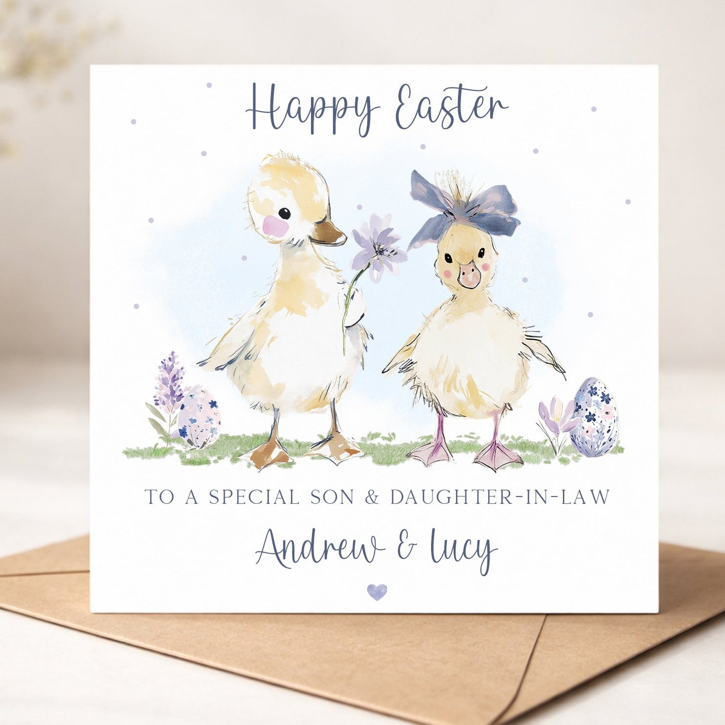 Personalised Easter Card for Special Couple