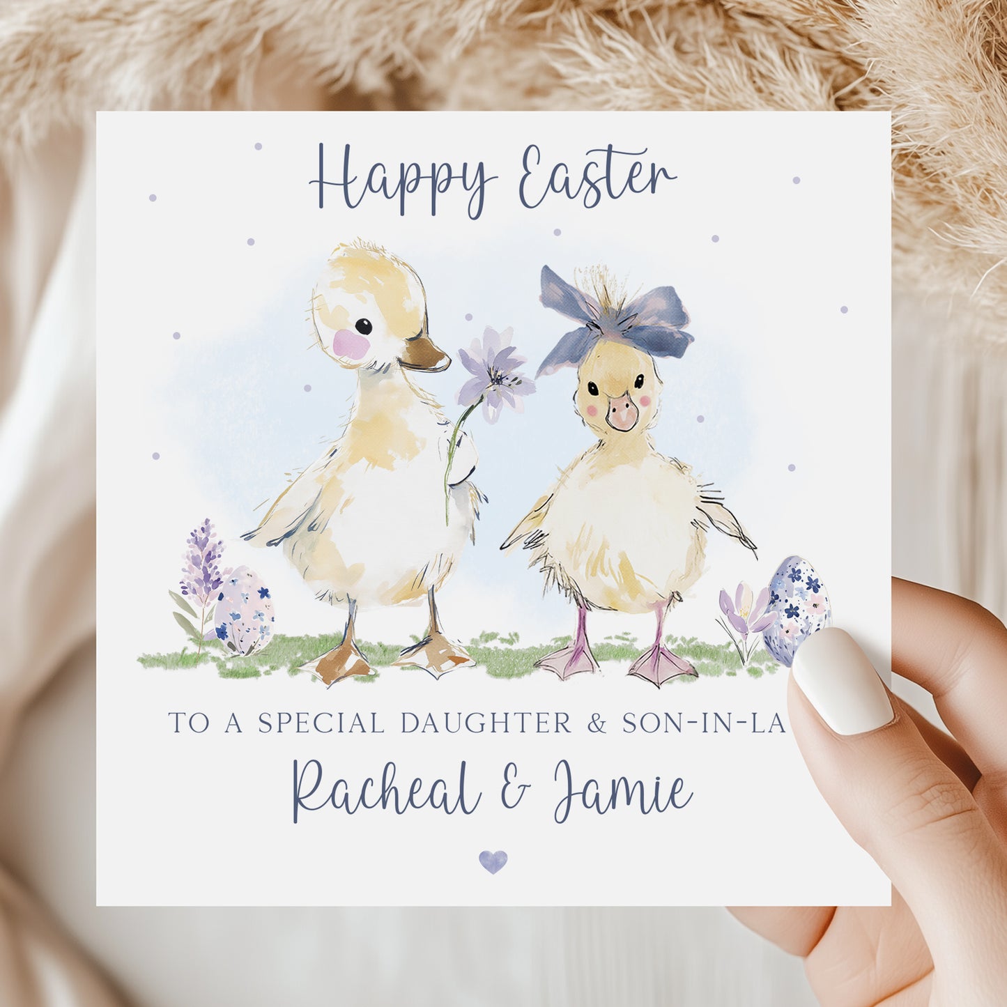 Personalised Easter Card for Special Couple