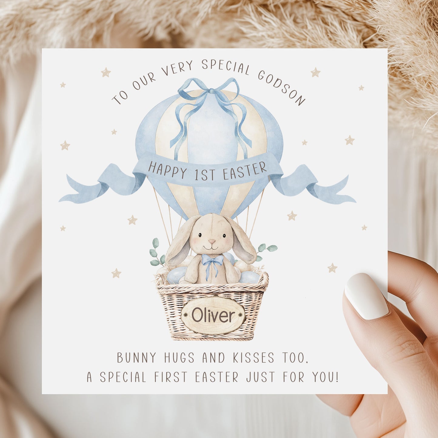 Personalised Boy's First Easter Card