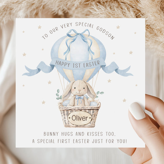 Personalised Boy's First Easter Card