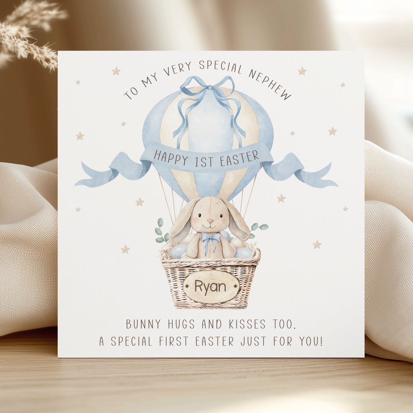 Personalised Boy's First Easter Card