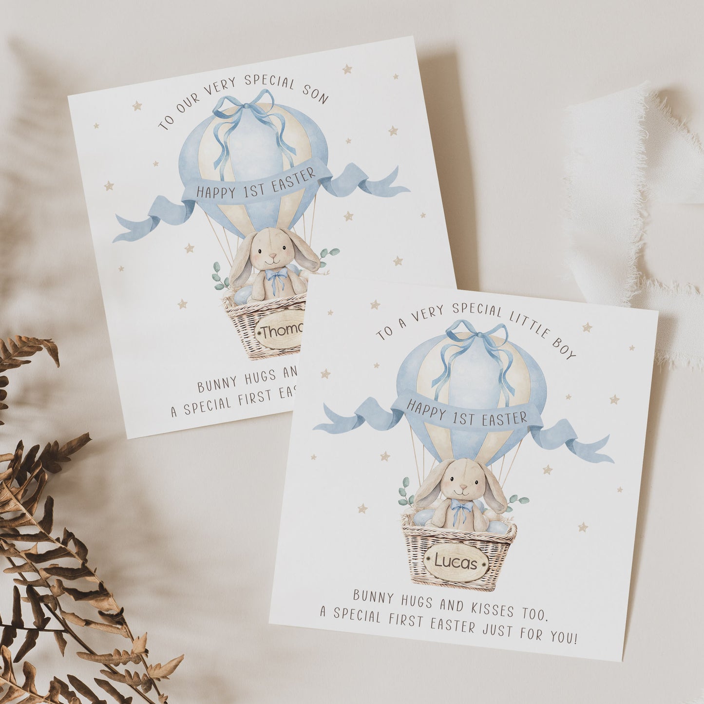 Personalised Boy's First Easter Card