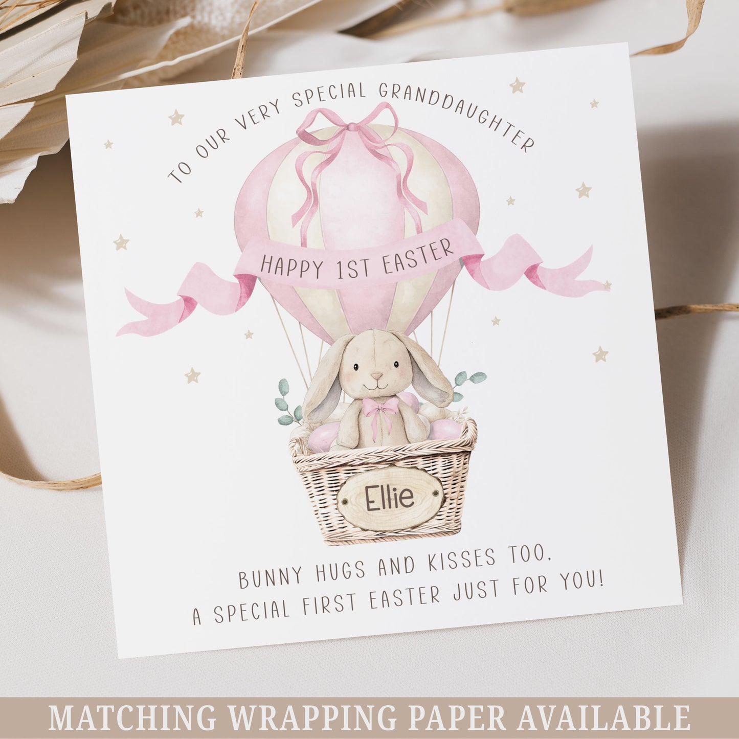 Personalised Girl's First Easter Card