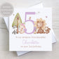 Personalised Girl's Woodland Birthday Card