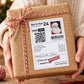 Personalised Santa Delivery Sticker – North Pole Christmas Parcel Label