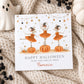 Personalised Girls Halloween Card – Ballerina Mice