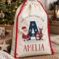 Personalised Kids Christmas Sack with Santa & Friends