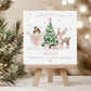 Personalised Girl's Pink Fairy Christmas Card