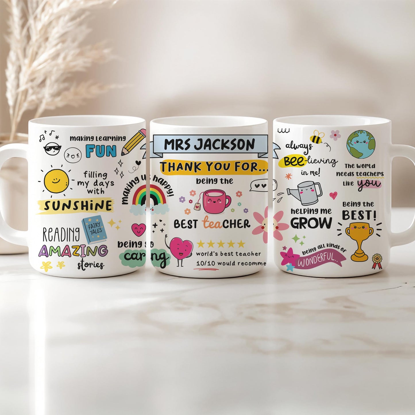 Personalised Teacher/Teaching Assistant Mug