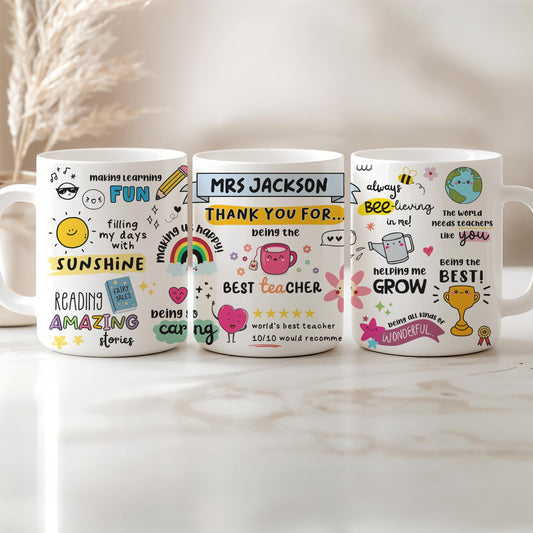 Personalised Teacher/Teaching Assistant Mug
