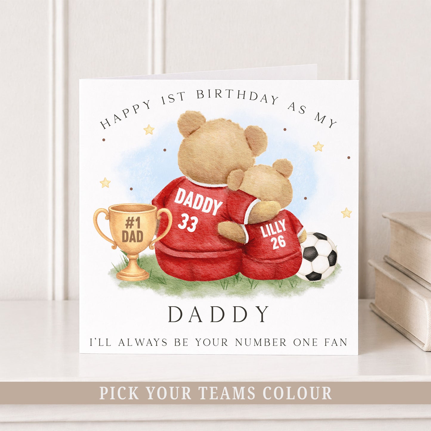 First Birthday as My Daddy Card