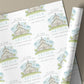 Personalised Boys Christening, Baptism, Dedication Card - Blue Church