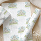 Personalised Blue Church Christening Baptism Day Wrapping Paper