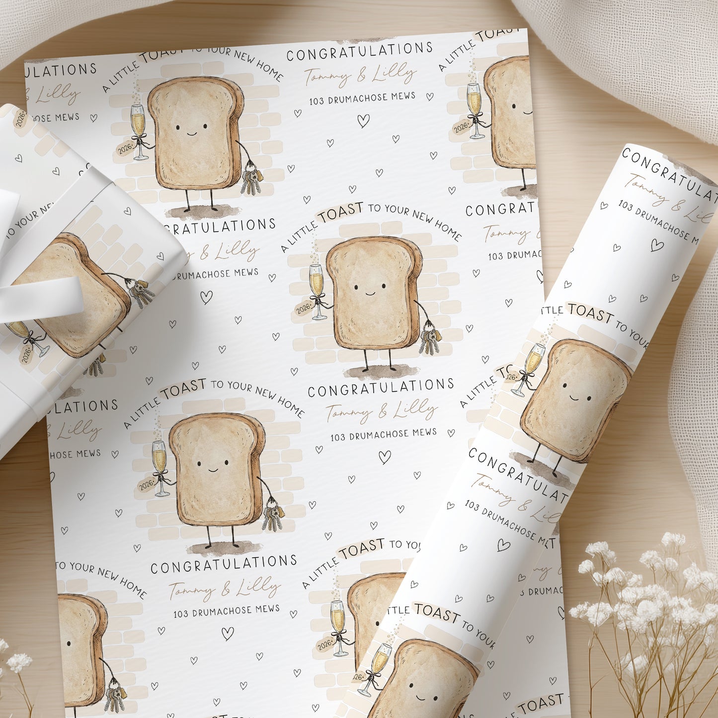 Personalised New Home Toast Card