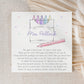 Personalised Teacher Crayons Thank You Card