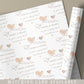 Personalised Hearts Enagagement Gift Wrapping Paper