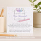 Personalised Teacher Thank You Card