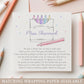 Personalised Teacher Crayons Thank You Card