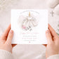 Personalised Girl's Christening, Baptism Dress Card