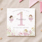 Personalised Fairy 1st Birthday Card For Daughter