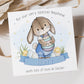 Personalised Boy's Bunny Easter Card