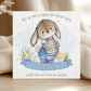 Personalised Boy's Bunny Easter Card