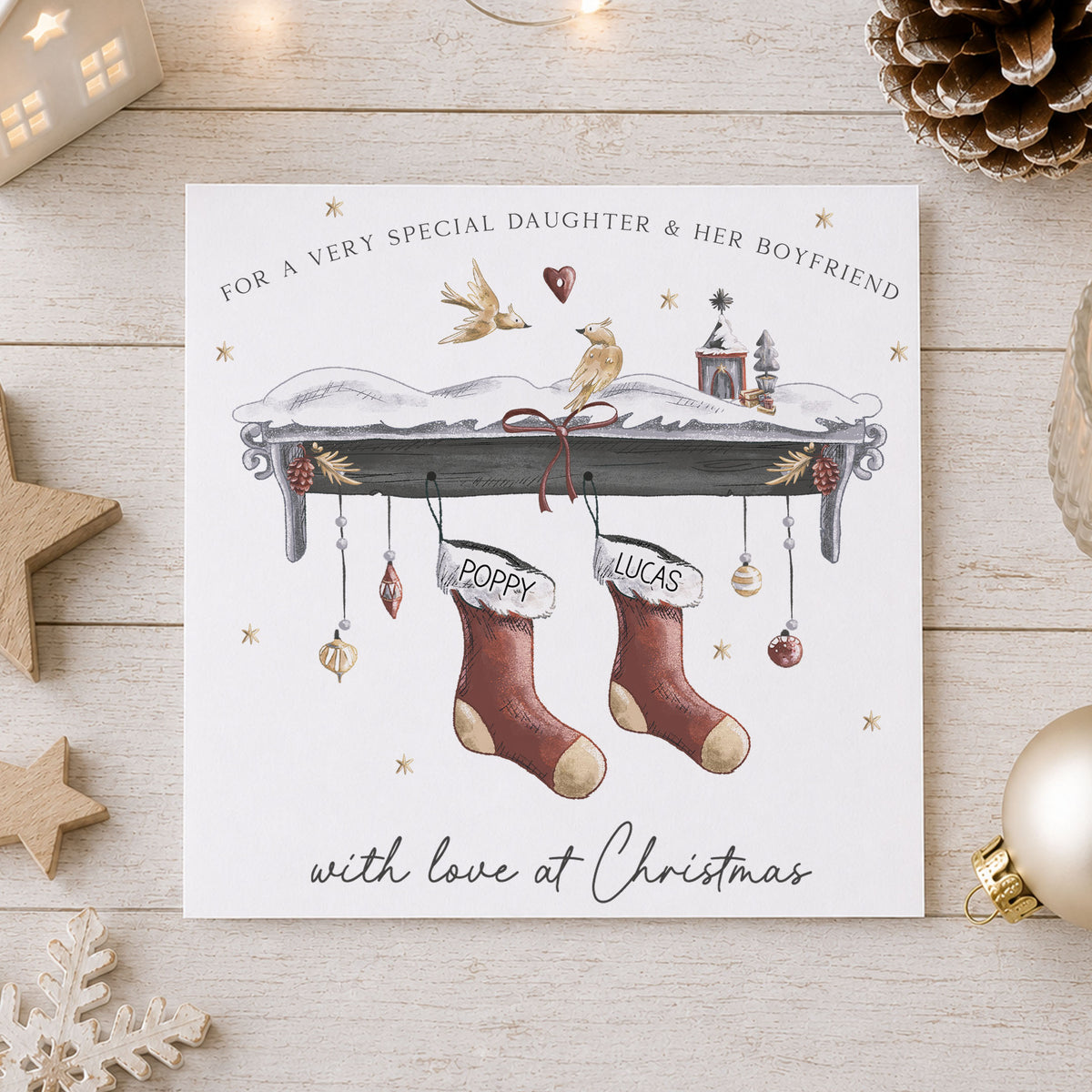Personalised Couple Christmas Card