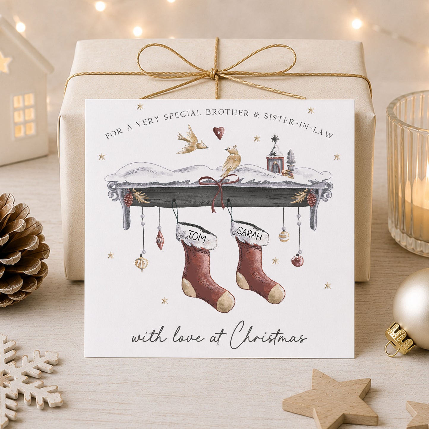 Personalised Couple Christmas Card