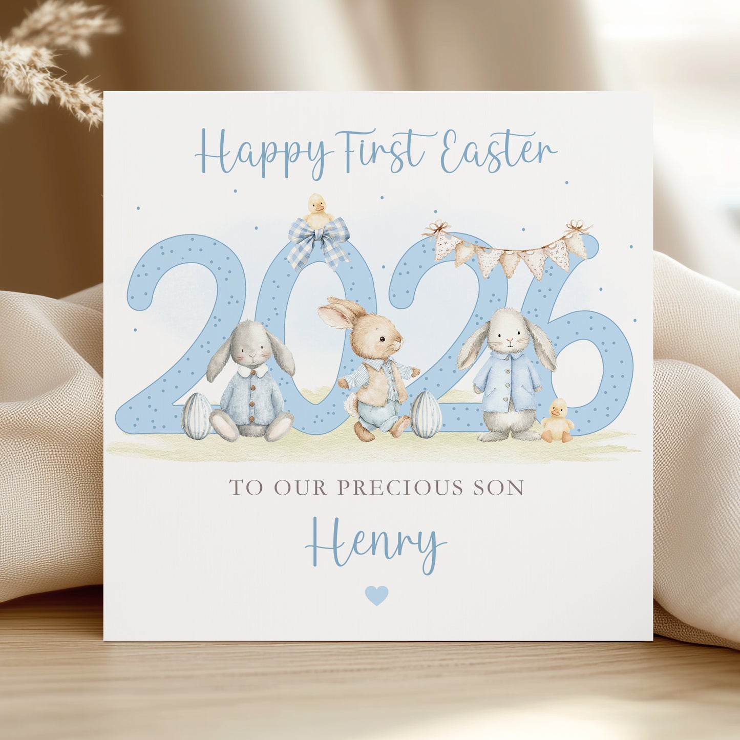 Personalised Boy's First Easter Card