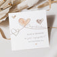 Personalised Hearts Engagement Card