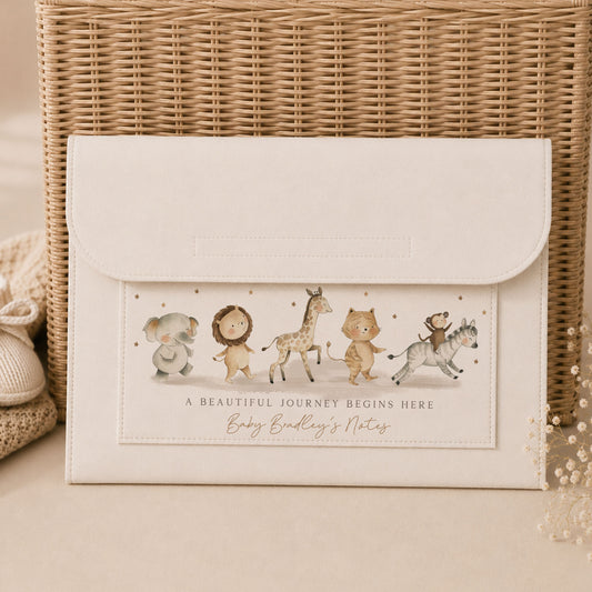 Custom Safari Pregnancy Notes Folder