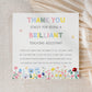 Personalised Teaching/Classroom Assistant Thank You Card