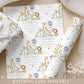 Personalised Safari Christening Naming Day Wrapping Paper