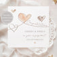 Personalised Hearts Engagement Card