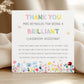 Personalised Teaching/Classroom Assistant Thank You Card