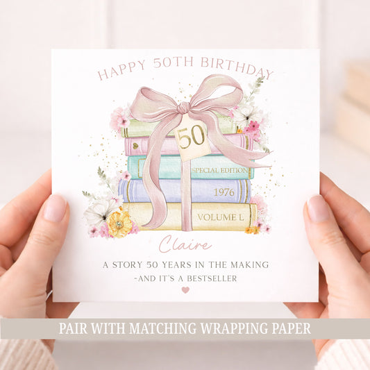 50th Birthday Card Personalised