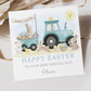 Personalised Farming Easter Card for Boys