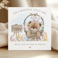 Personalised Girl's Bear Bunny Easter Card