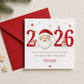 Personalised Nephew First Christmas Wrapping Paper – Santa 2026