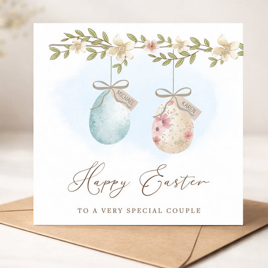 Personalised Easter Card for Special Couple