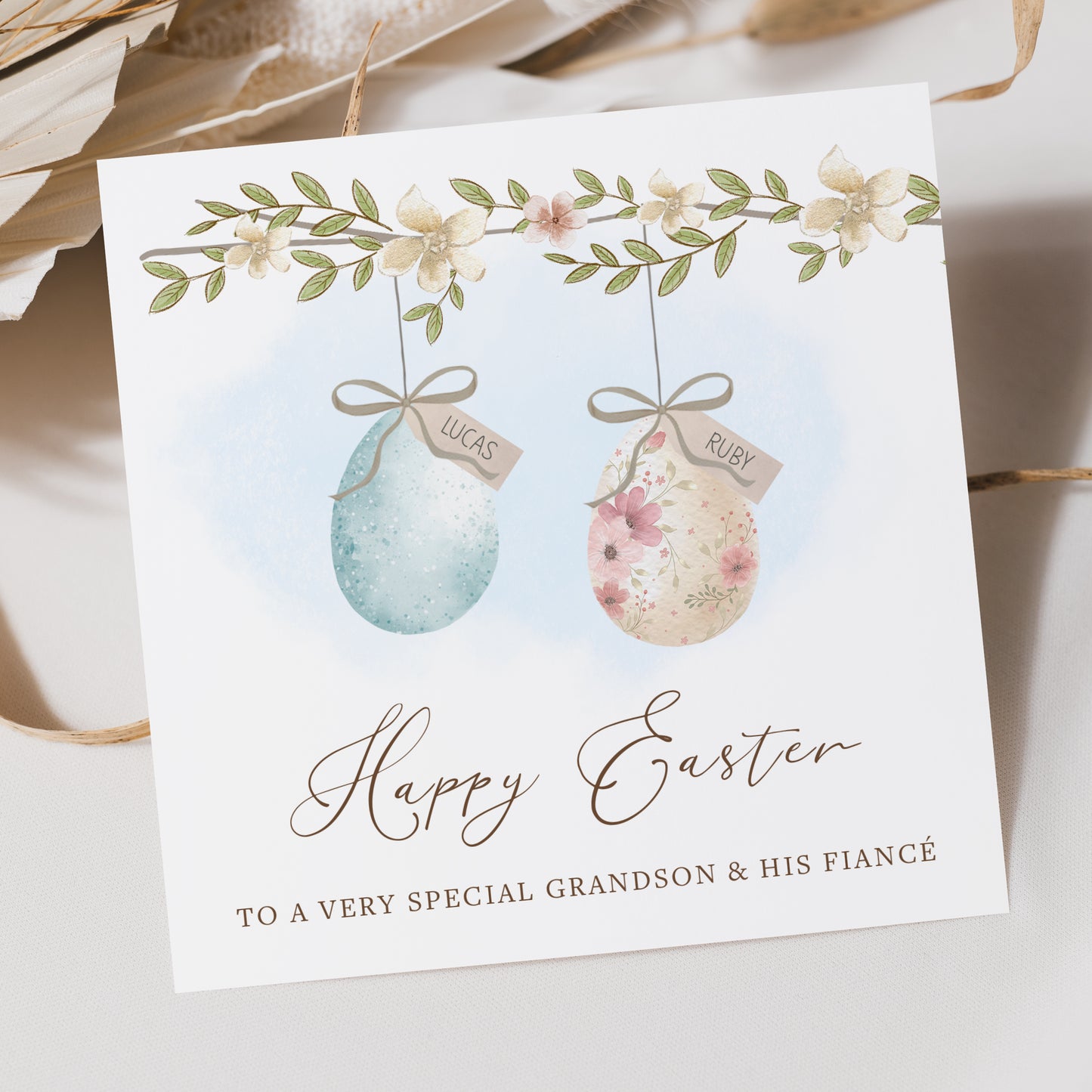 Personalised Easter Card for Special Couple